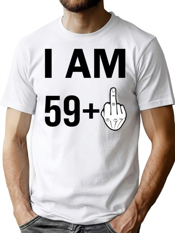 60th Birthday Funny Sarcastic Rude Offended Saying Gift For Grandpa Grandma T-Shirt - White
