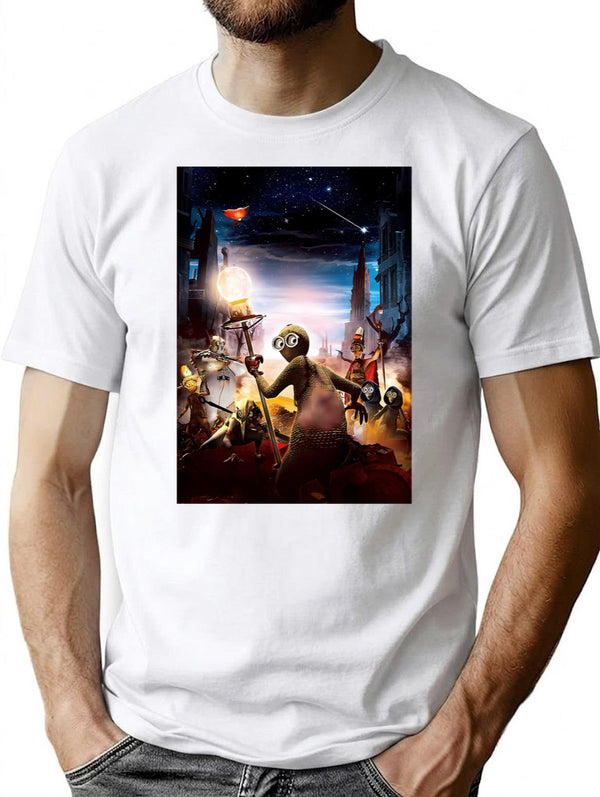 9 Movie Fanart T-Shirt - Retro Graphic Tee for Men & Women - White