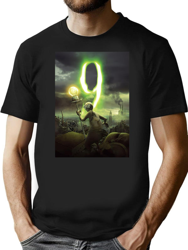 9 Poster T-Shirt - Retro Graphic Tee for Men & Women - Black