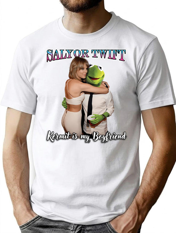 A Frog Is My Boyfriend Parody Shirt T-Shirt - White