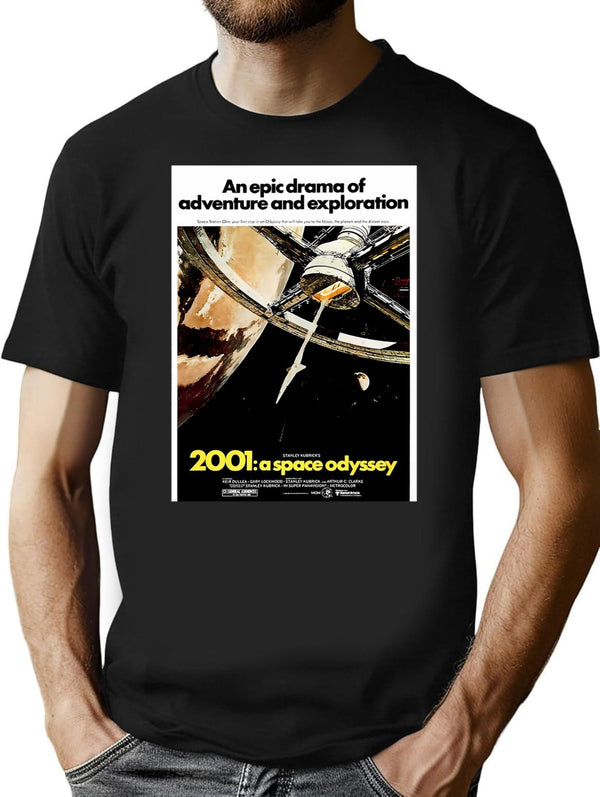A Space T-Shirt - Retro Graphic Tee for Men & Women - Black