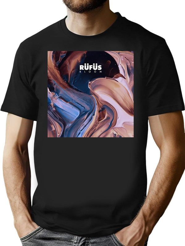 Abstract Cover T-Shirt - Retro Graphic Tee for Men & Women - Black
