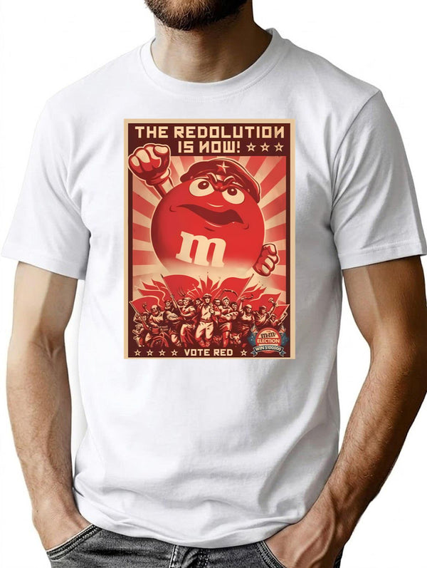 Advertising Mm Communism T-Shirt - Retro Graphic Tee for Men & Women - White