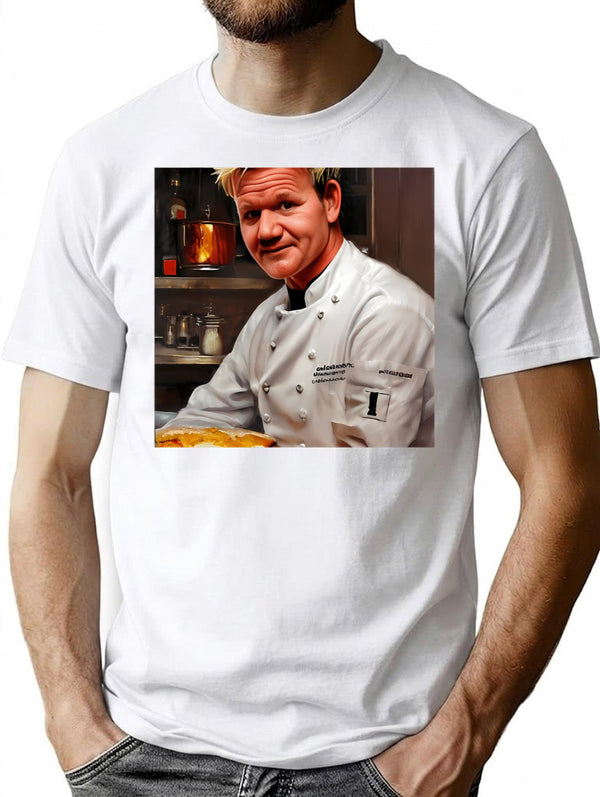 Ai Generated Art Chef Ramsay_s Vintage Kitchen T-Shirt - White