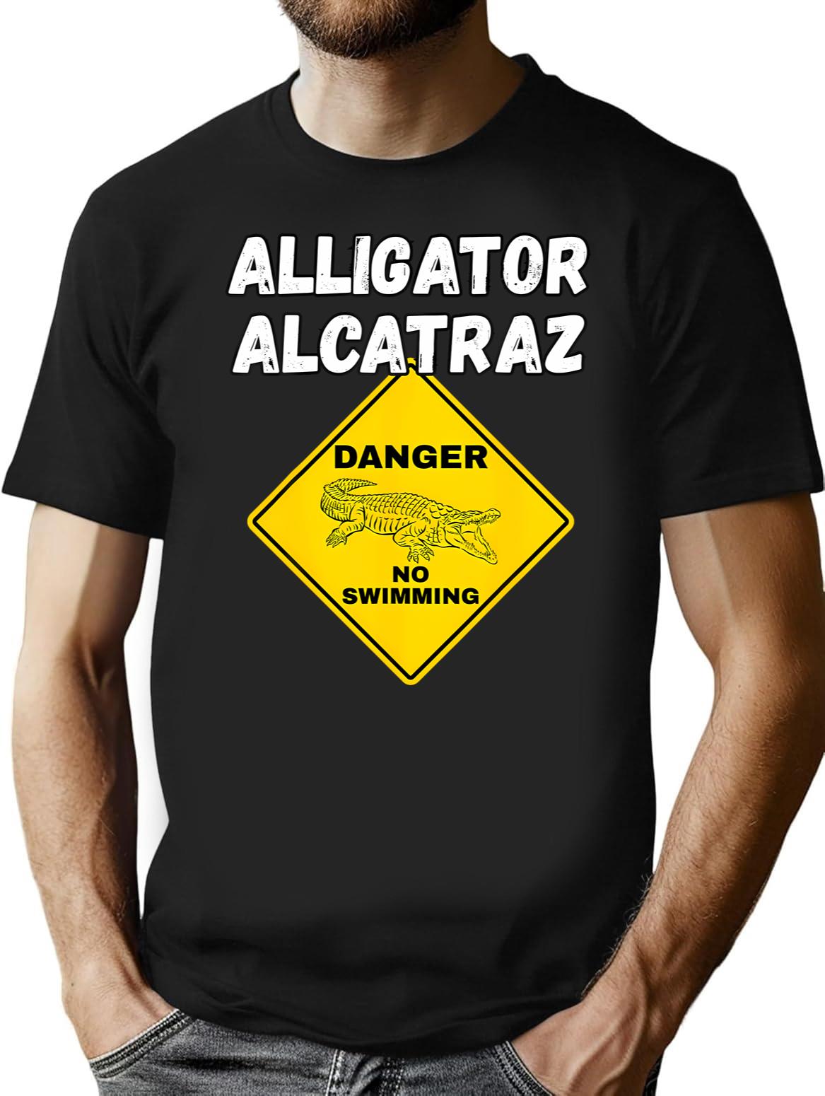 Alligator Alcatraz (23) Black T-Shirt - Black