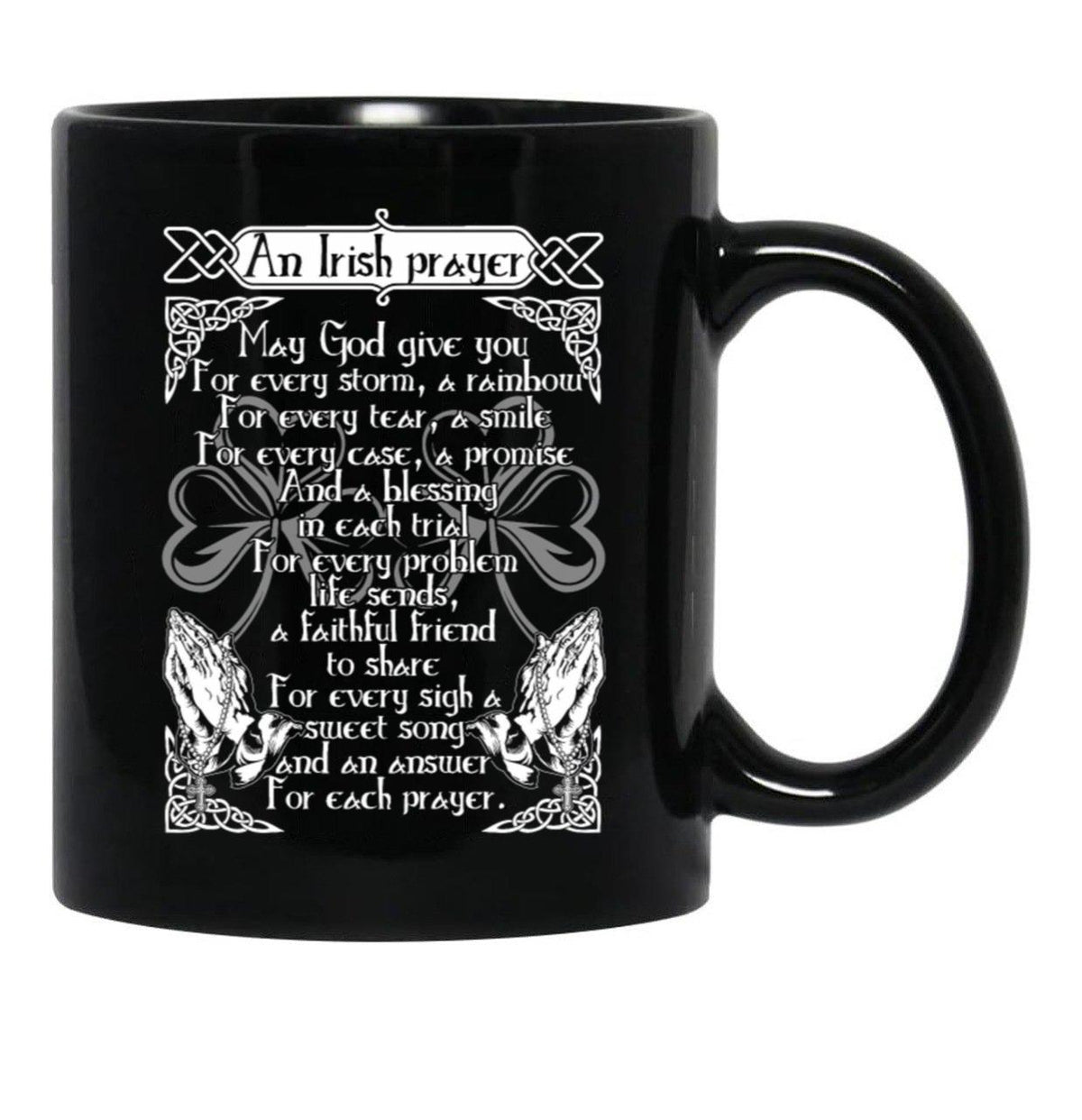 An Irish Prayer Black Coffee Mug - Black