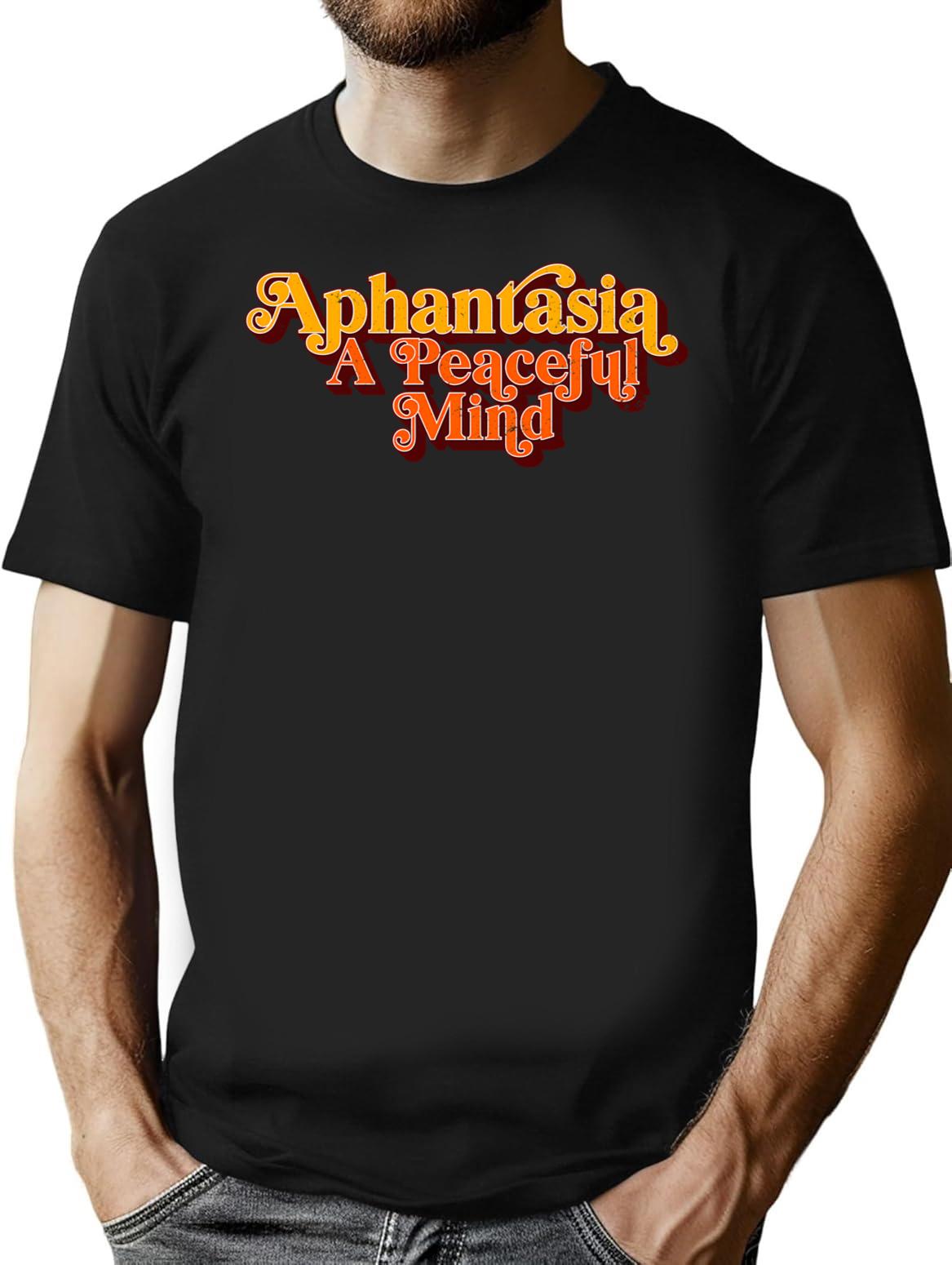 Aphantasia - A Peaceful Mind Retro Vintage Aphantasia T-Shirt - Black