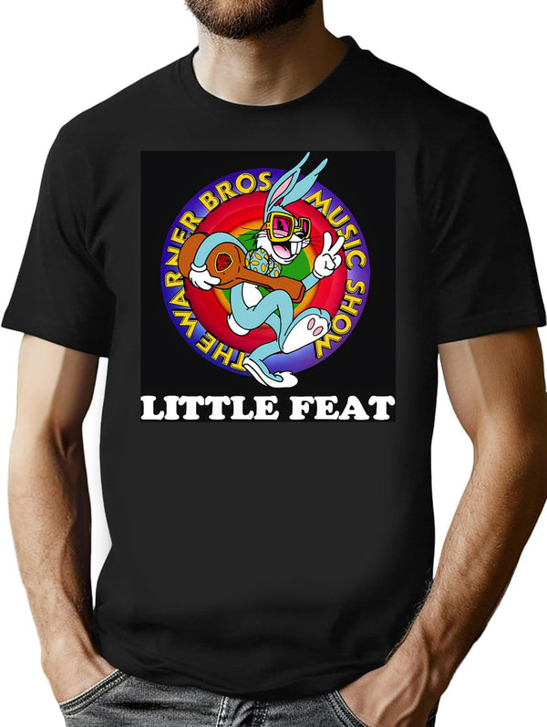 Art Little Feat Women Men T-Shirt - Retro Graphic Tee for Men & Women - Black