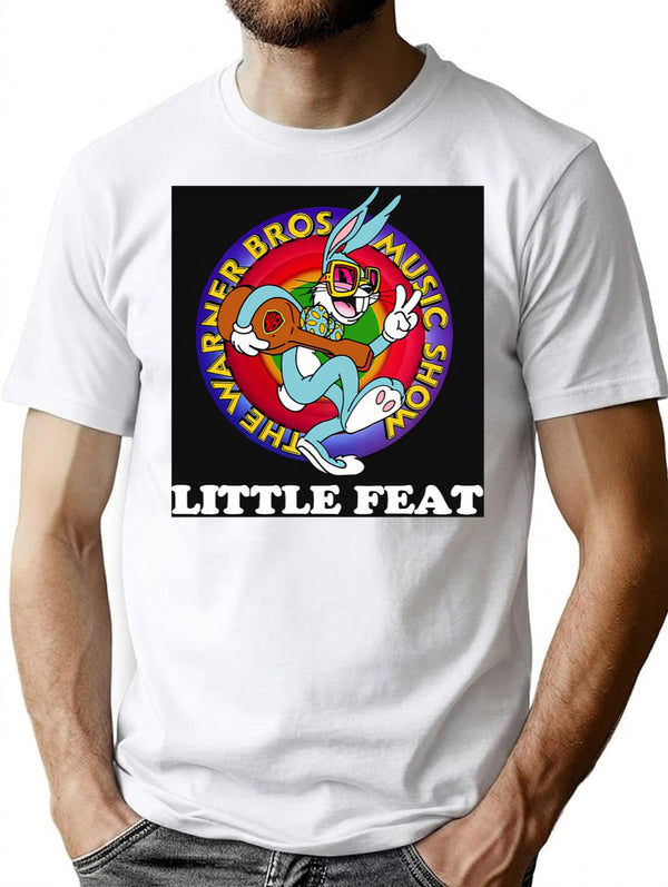 Art Little Feat Women Men T-Shirt - Retro Graphic Tee for Men & Women - White