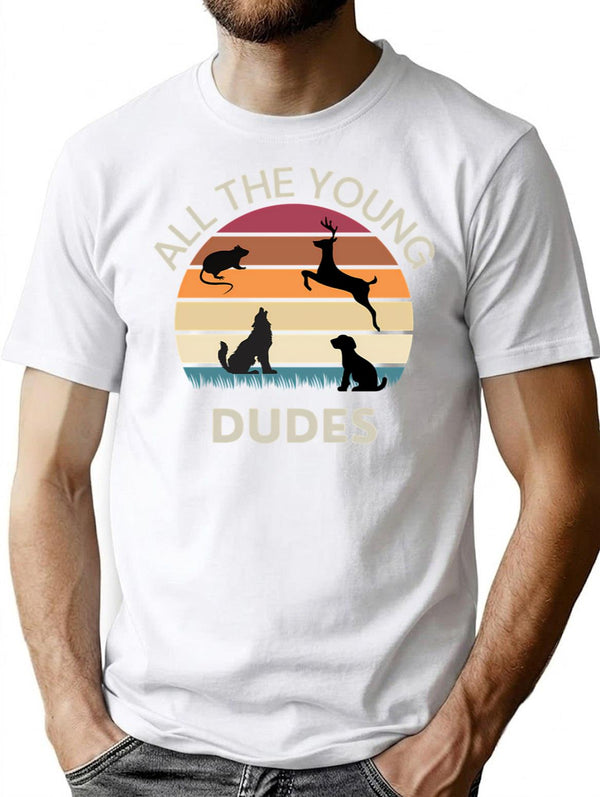 Atyd Vintage T-Shirt - Retro Graphic Casual Tee - White