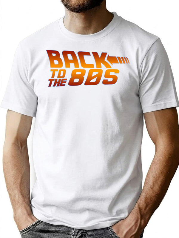 Back To The 80's T-Shirt - Retro Graphic Tee for Men & Women - White