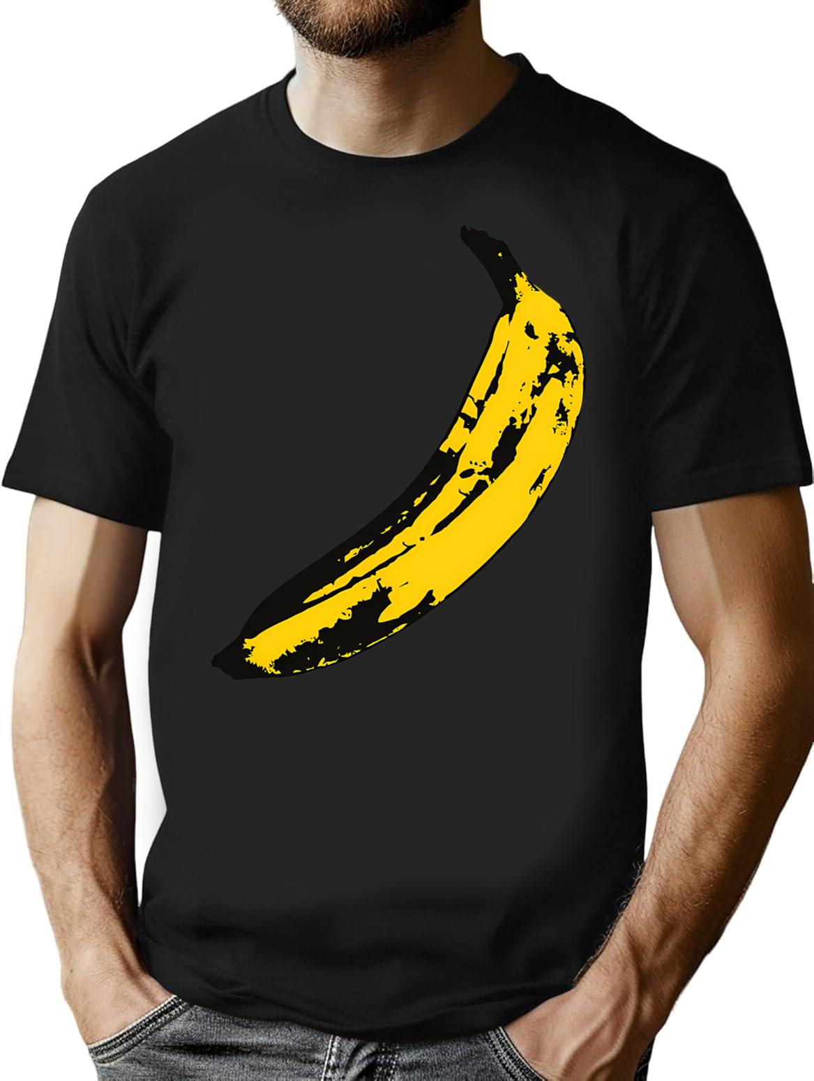 Banana T-Shirt - Retro Graphic Tee for Men & Women - Black