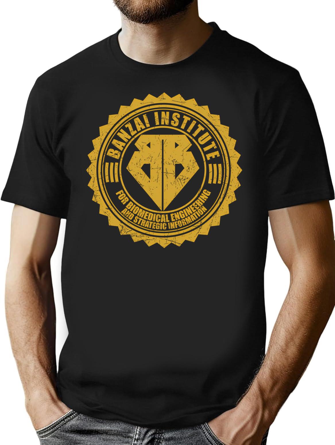 Banzai Institute T-Shirt - Retro Graphic Tee for Men & Women - Black