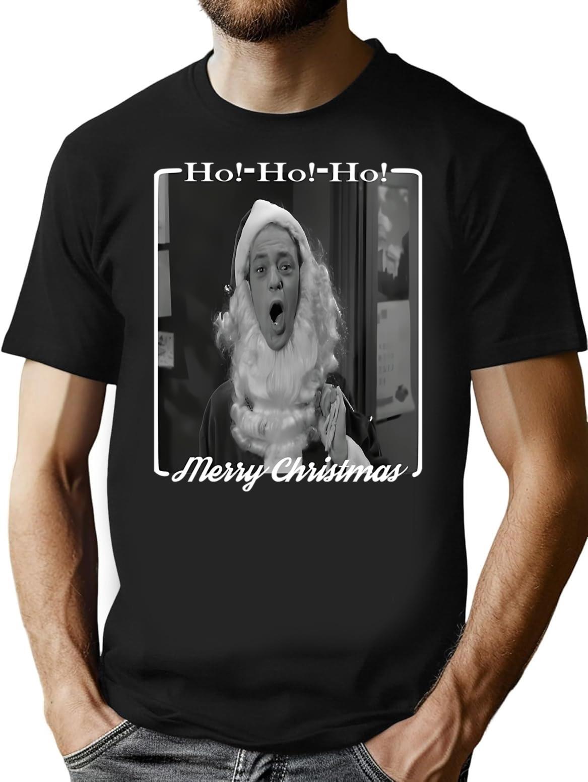 Barney Fife Dressed As Santa Claus T-Shirt - Black