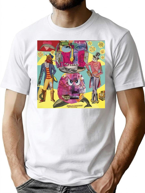 Beautiful Art T-Shirt - Retro Graphic Tee for Men & Women - White