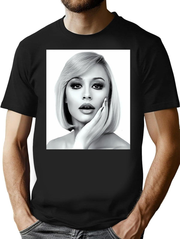Beautiful Raffaella Carra T-Shirt - Retro Graphic Tee for Men & Women - Black