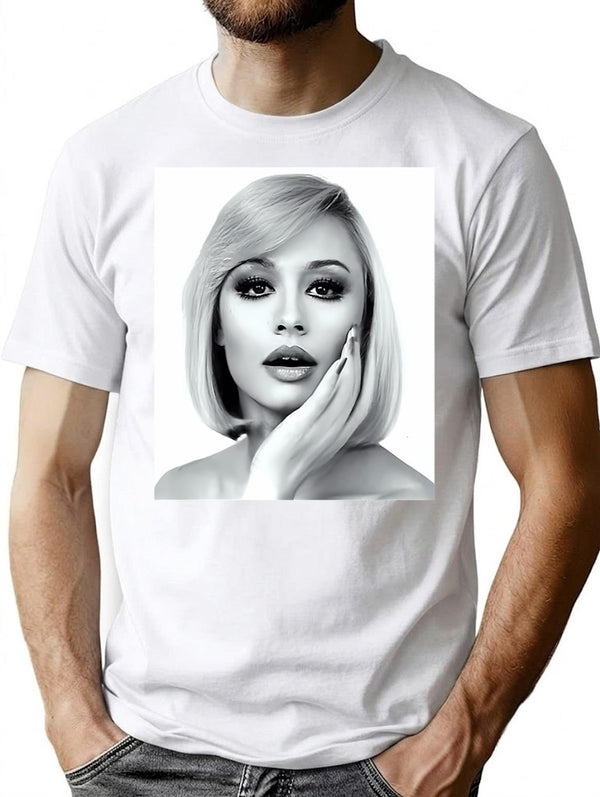 Beautiful Raffaella Carra T-Shirt - Retro Graphic Tee for Men & Women - White
