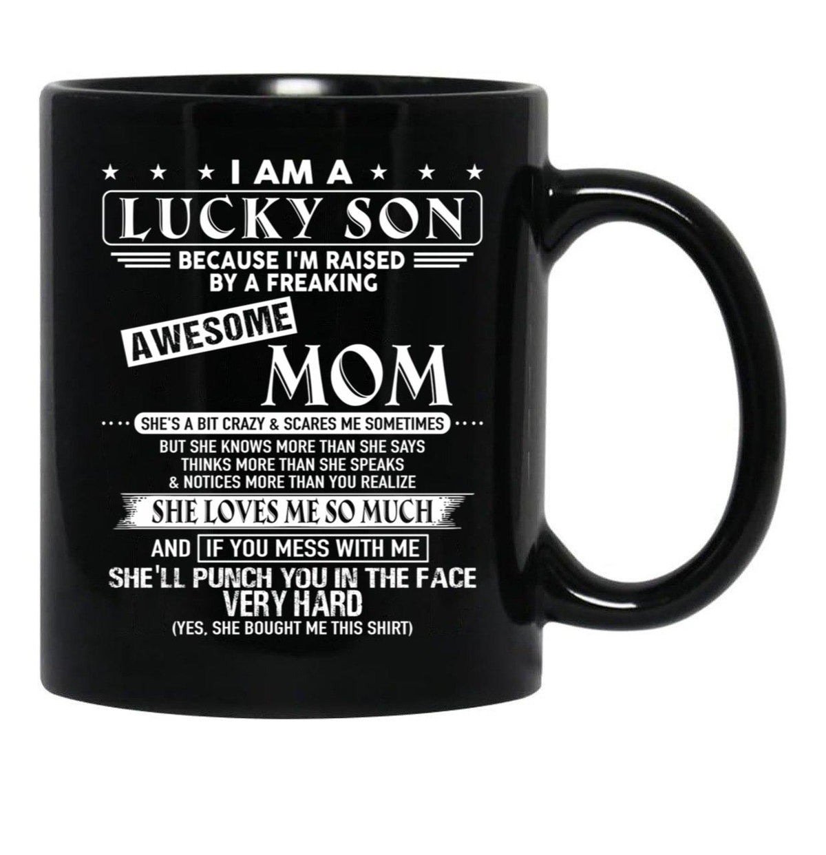 Birthday Mom Black Coffee Mug - Black