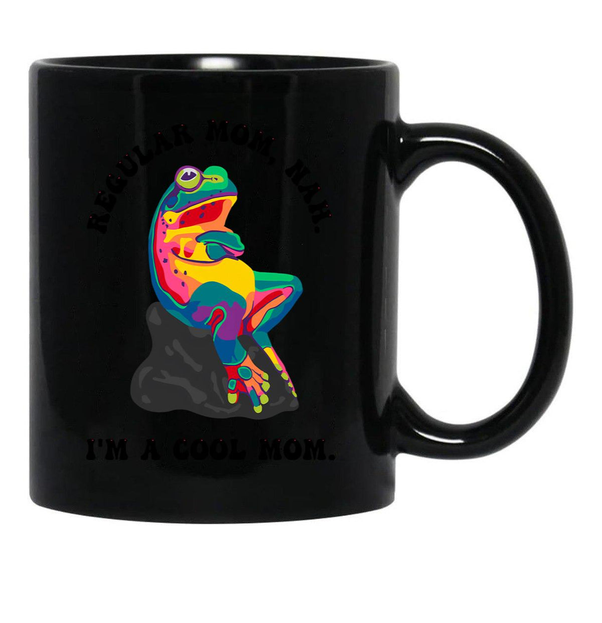 Cool Mom (5) Black Coffee Mug, Gift Coffee Mug - Black
