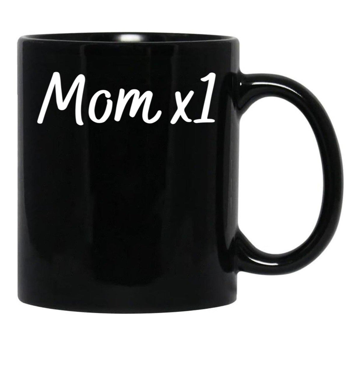 Cute Mom Of One Only Child Graphic Black Coffee Mug, Gift Coffee Mug - Black