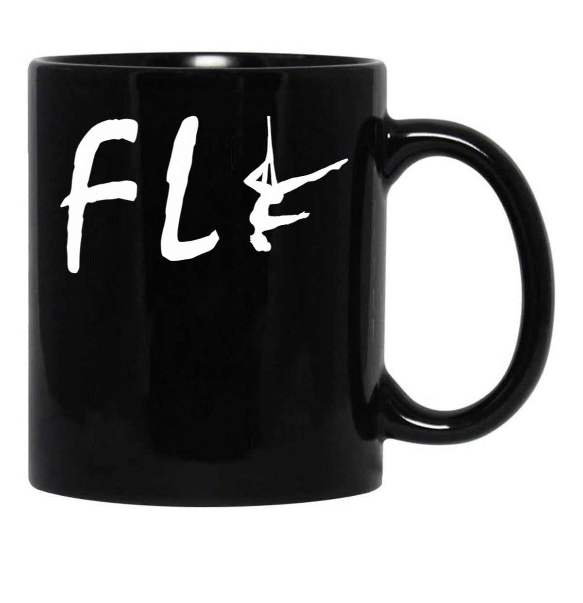 Fly Aerialist Aerial Silk Girl Aerial Silks Aerial Silks Circus Funny Lyra Black Coffee Mug, Gift Coffee Mug - Black