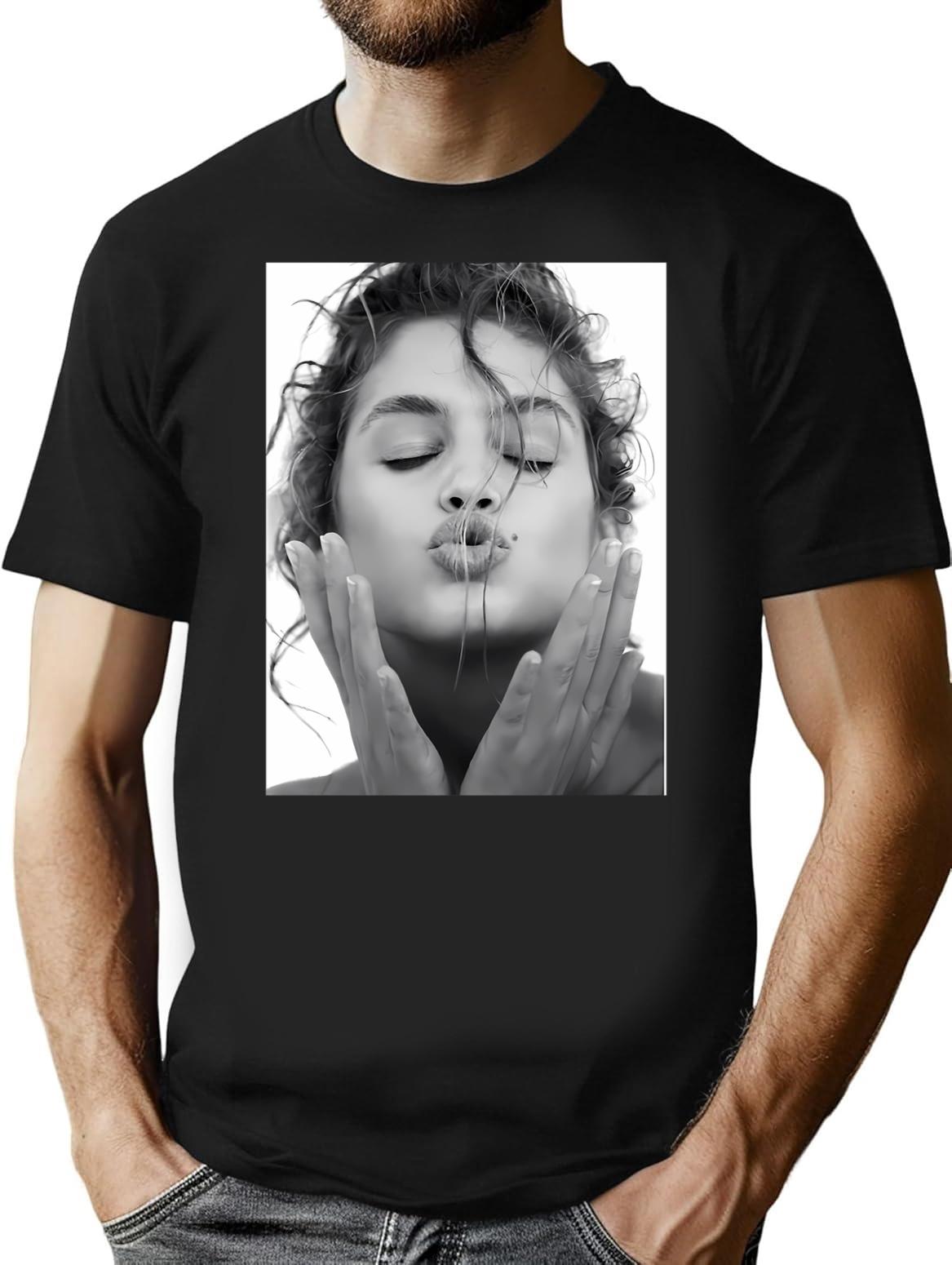Funny Gift For Cindy Crawford Vintage Photograp T-Shirt - Black