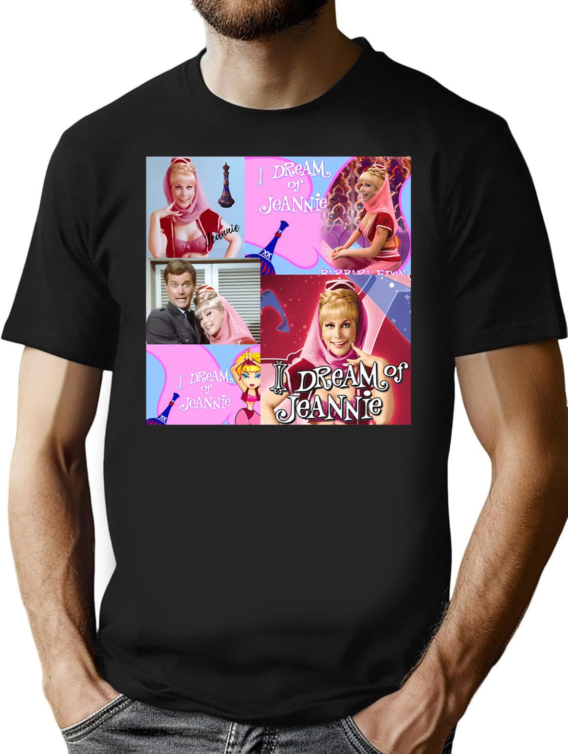 Funny Gift For Dream Of Jeannie Retro Vintage T-Shirt - Black