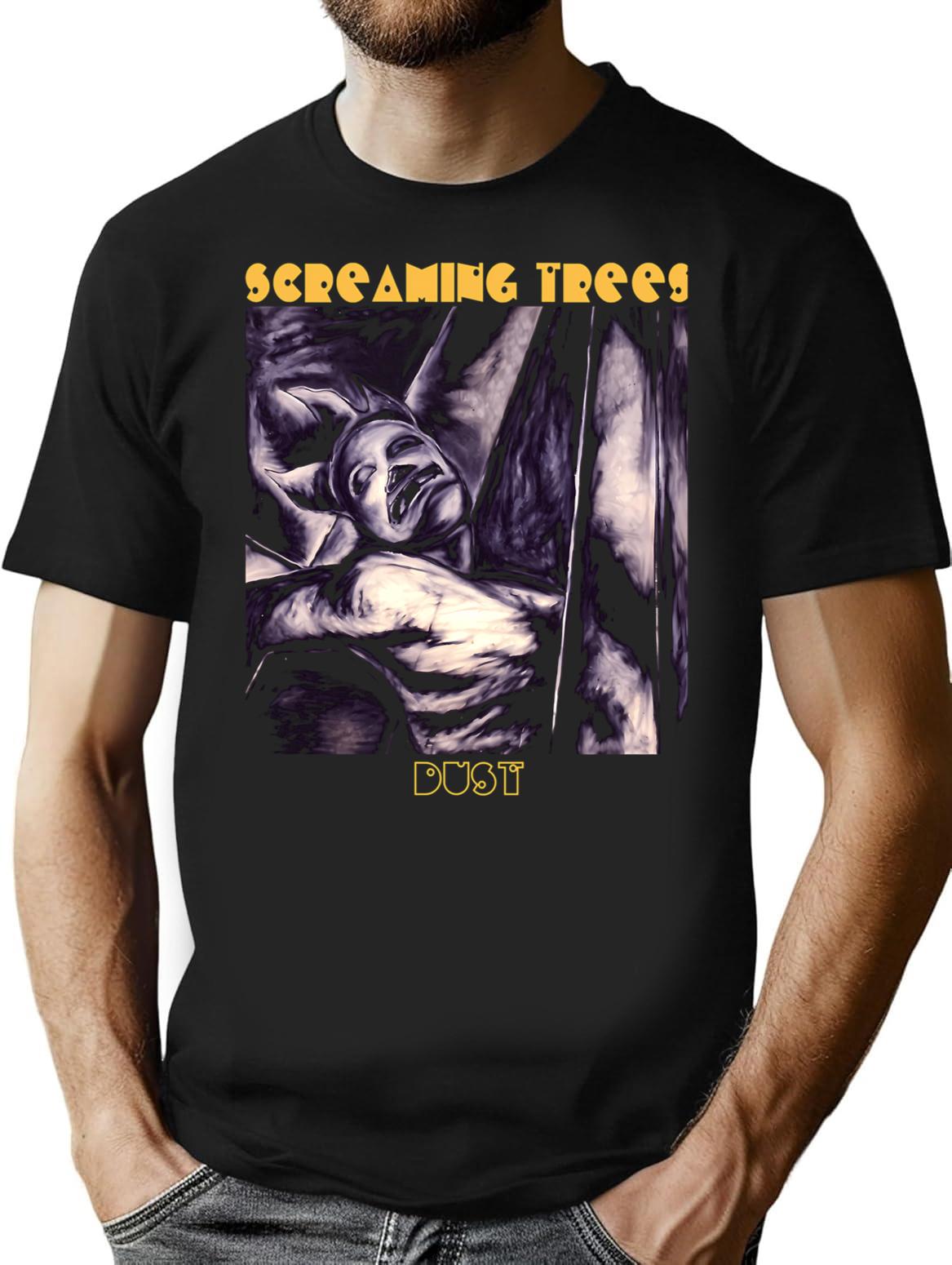 Funny Gift For Screaming Grunge Trees Vintage Photograp T-Shirt - Black