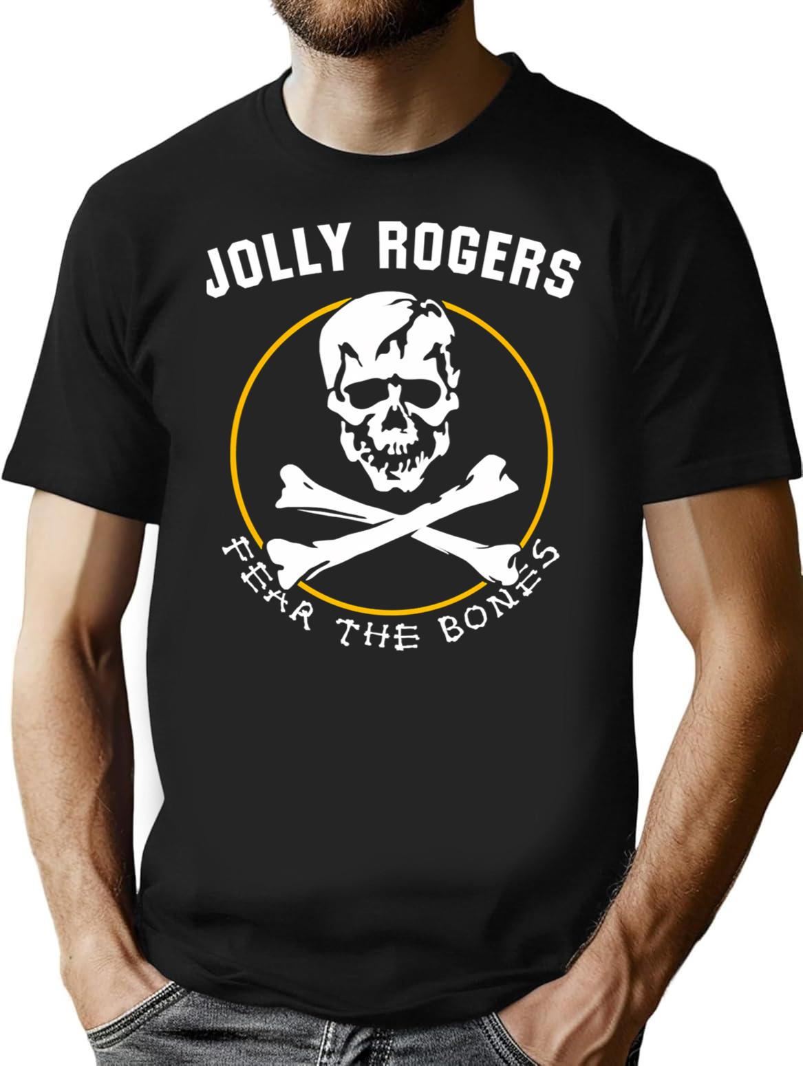 Funny Gifts For Jolly Rogers Retro Vintage T-Shirt - Black