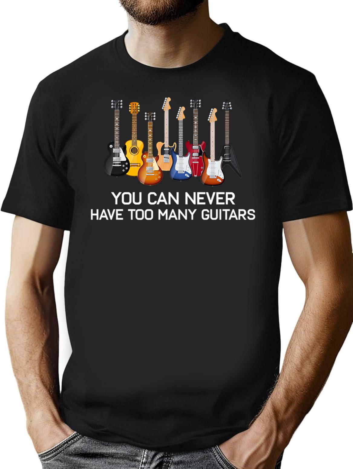 Funny Guitar Lovers Guitarist Bass Guitar Player Tshirt Gift T-Shirt - Black