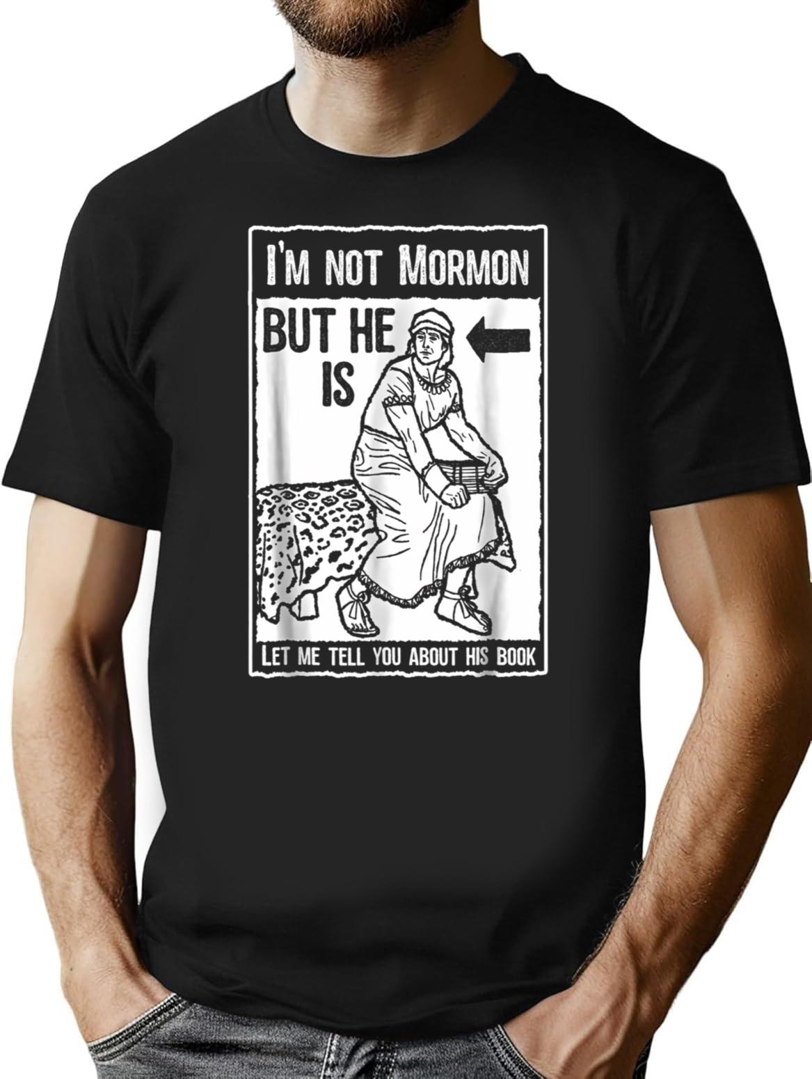 Funny Mormon Lds Book Of Mormon Missionary T-Shirt - Black