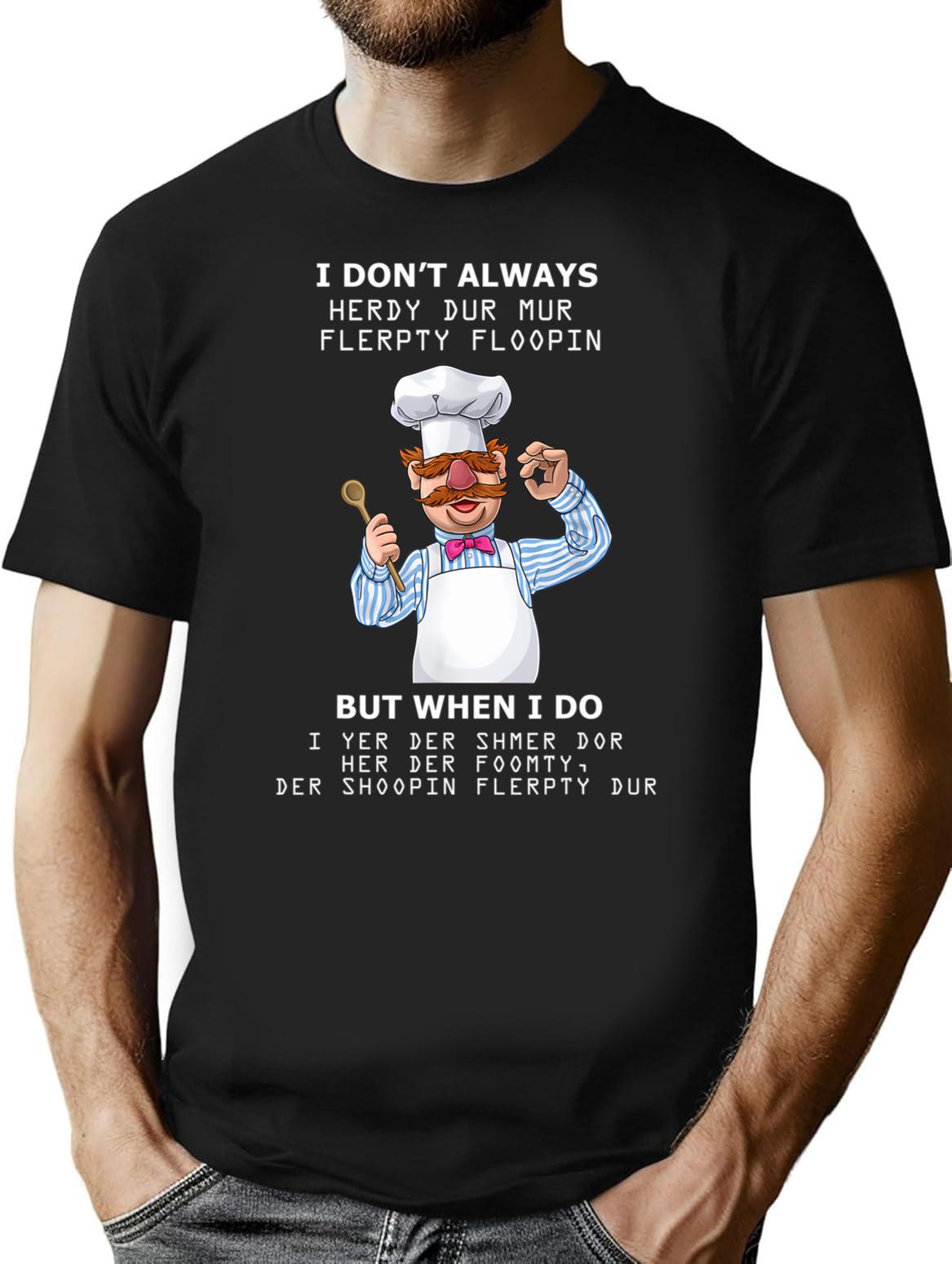 Funny Swedish Chef 2 T-Shirt - Sarcastic Humor Graphic Tee - Black