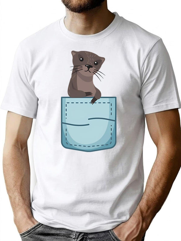 Funny Vintage Ferret Lovers Gift T-Shirt - Retro Graphic Casual Tee - White