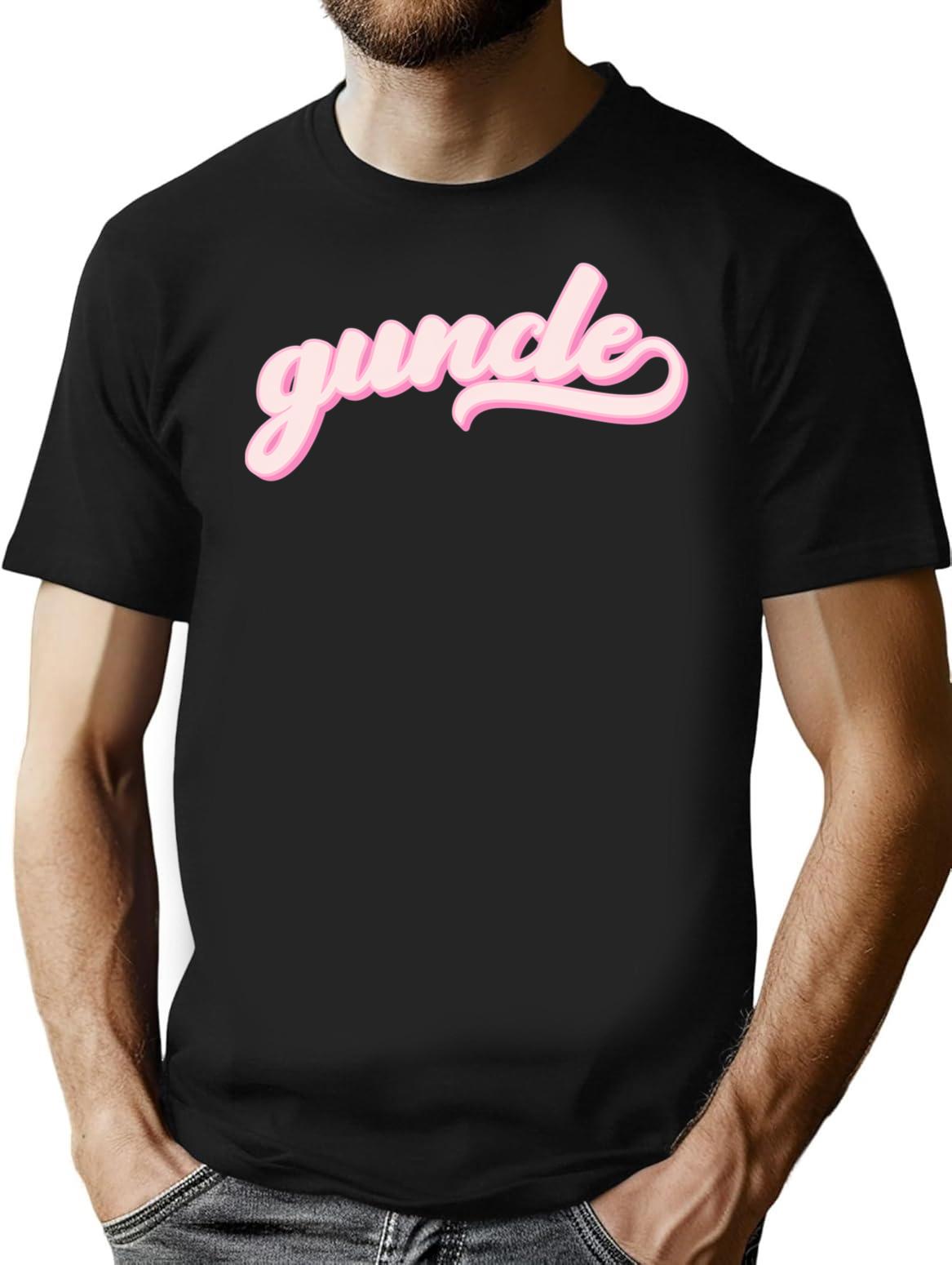 Gay Uncle Guncle Vintage Graphic T-Shirt - Black