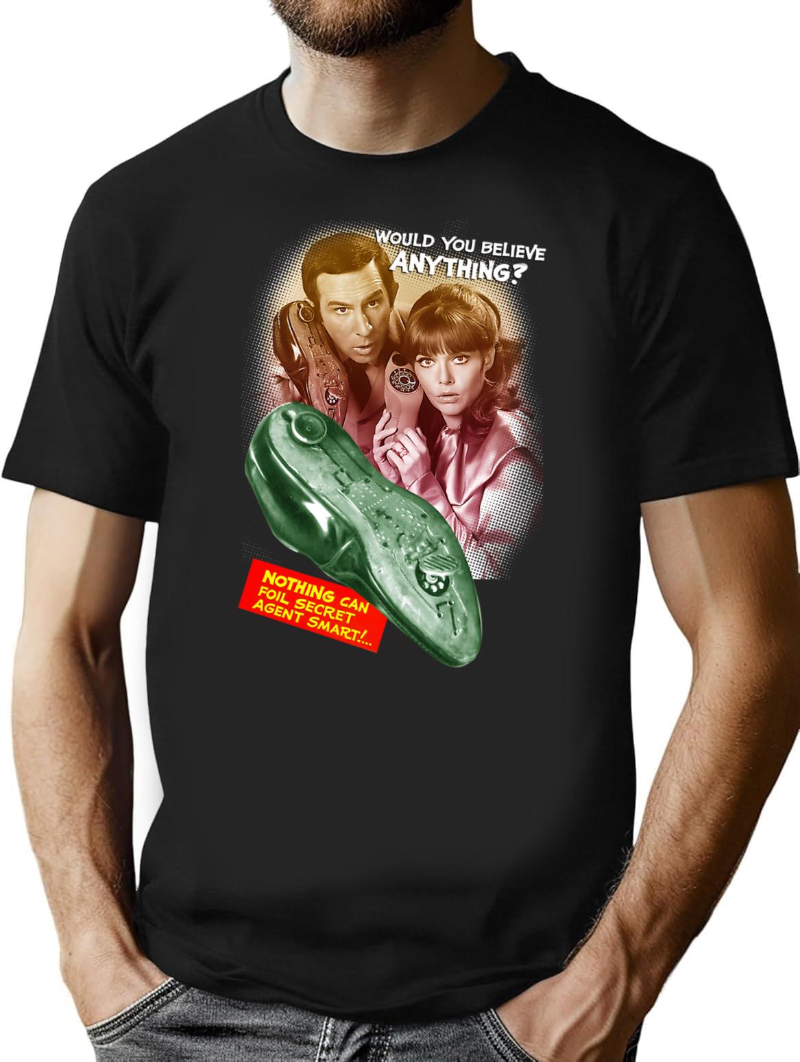 Get Smart T-Shirt - Retro Graphic Tee for Men & Women - Black