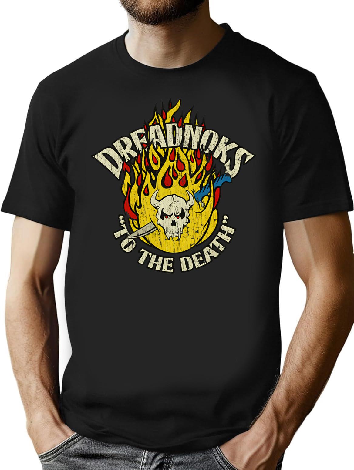 Gi Joe Dreadnoks Flaming Skull 1984 T-Shirt - Black