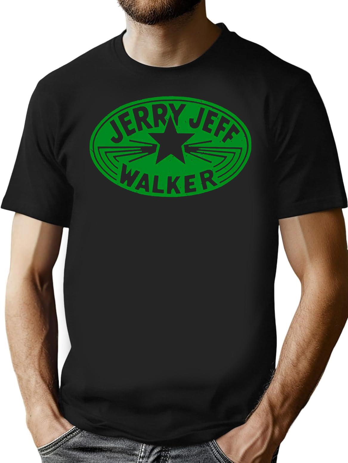 Gift For Men Jerry Jeff Walker Vintage Green Logo Funny Graphic Gift T-Shirt - Black