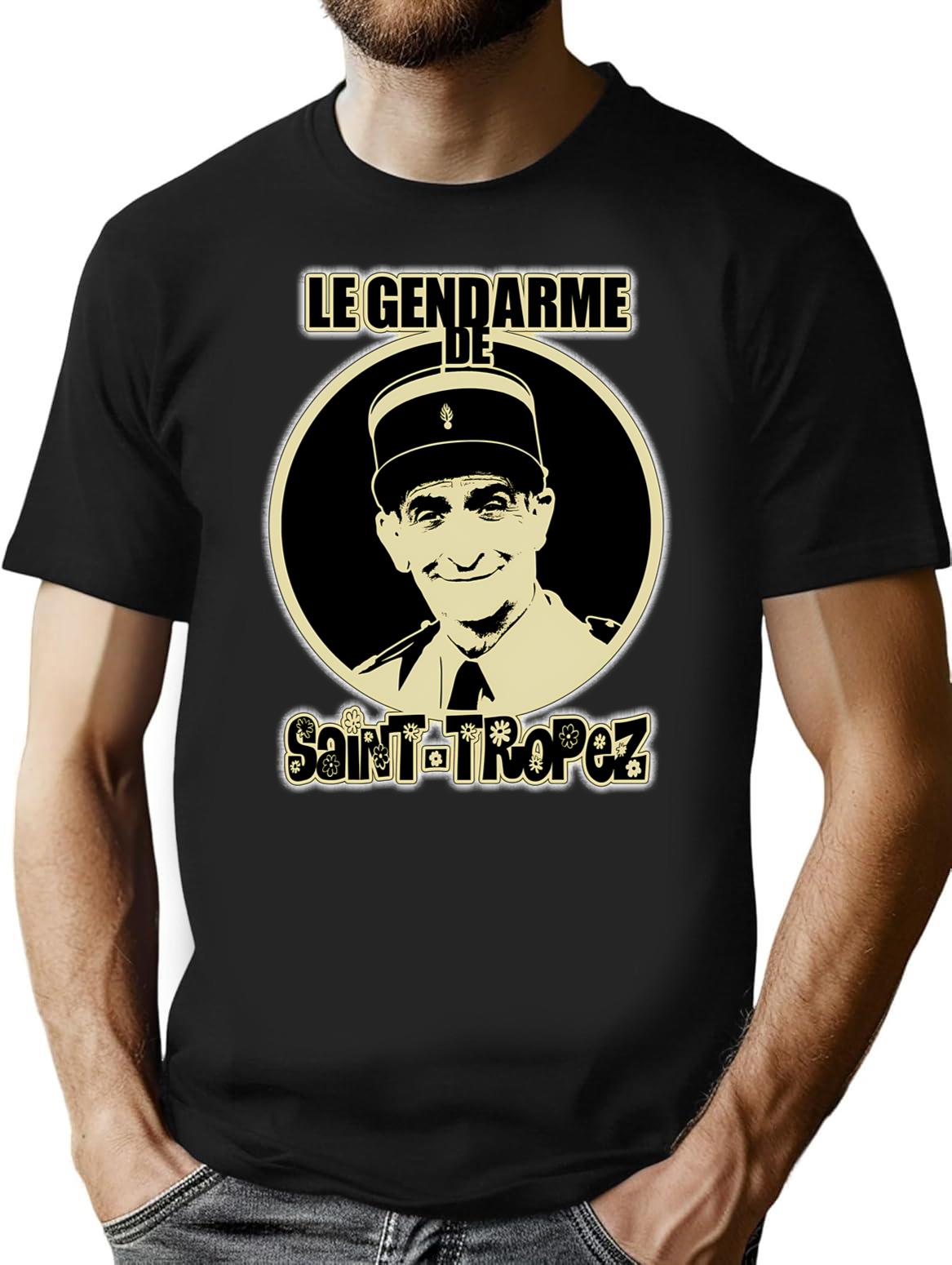 Gift Idea Louis De Long Beautiful Model Sleeve Funes Light Blue Vintage Retro T-Shirt - Black
