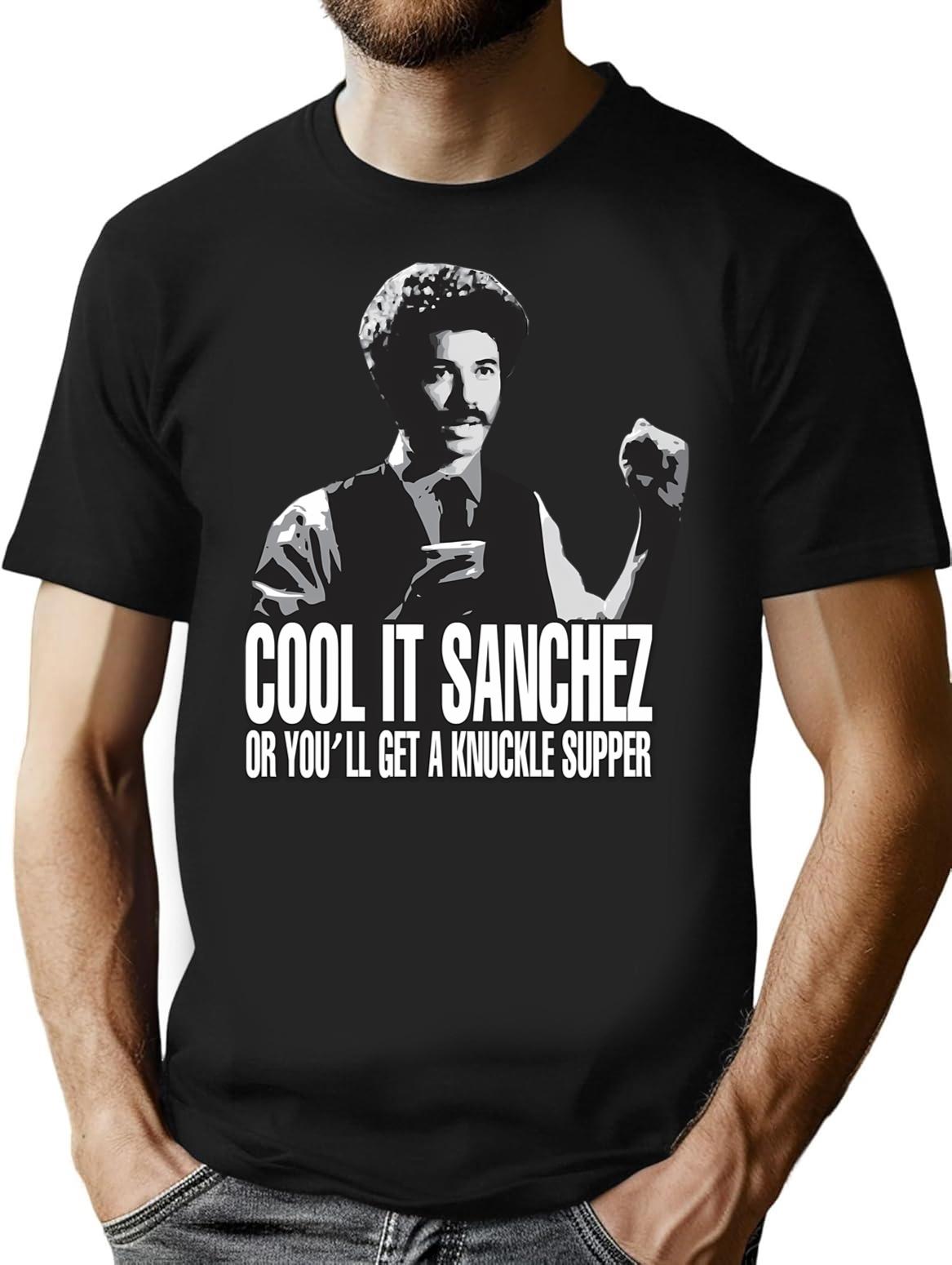 Gifts For Women Light Blue Cool It Sanchez Vintage Retro T-Shirt - Black