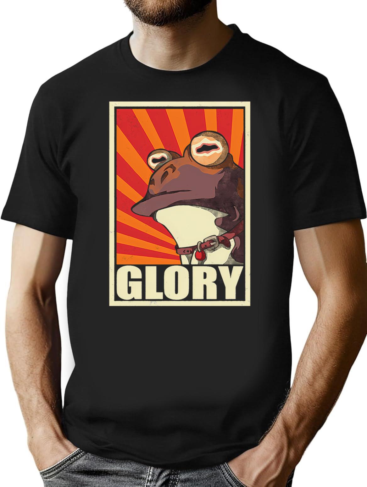 Glory Vintage T-Shirt - Retro Graphic Casual Tee - Black