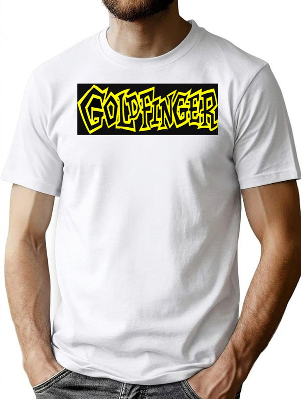 Goldfinger T-Shirt - Retro Graphic Tee for Men & Women - White