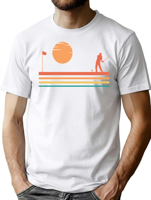 Golf Retro Vintage Cute Golf Lover Golf Players Gift Idea T-Shirt - White