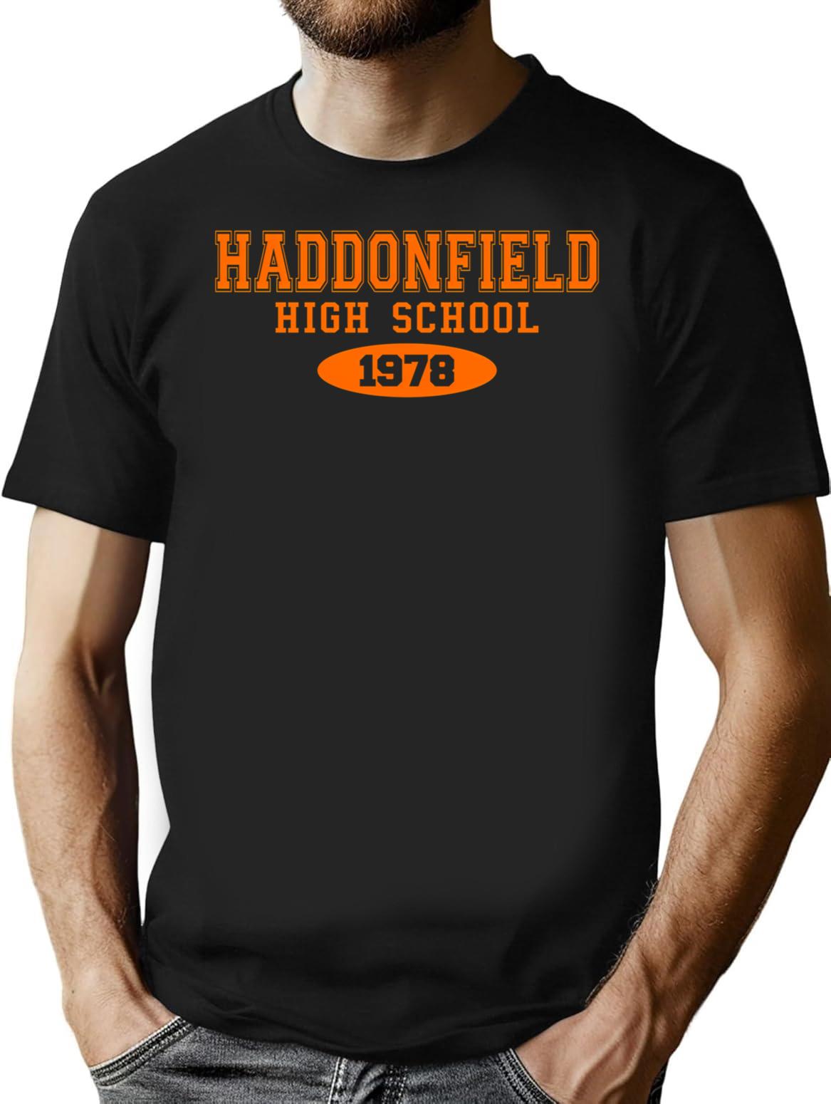 Haddonfield High School T-Shirt for Men & Women, T-Shirts Graphic Tee - Black