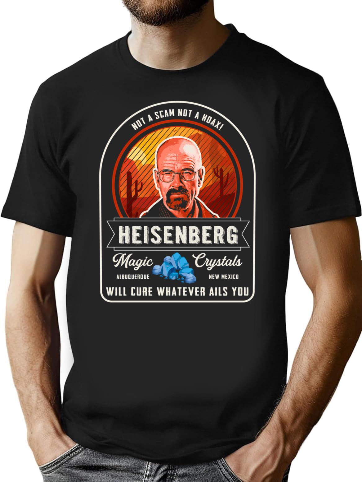 Heisenberg Magic Crystals T-Shirt for Men & Women, T-Shirts Graphic Tee - Black