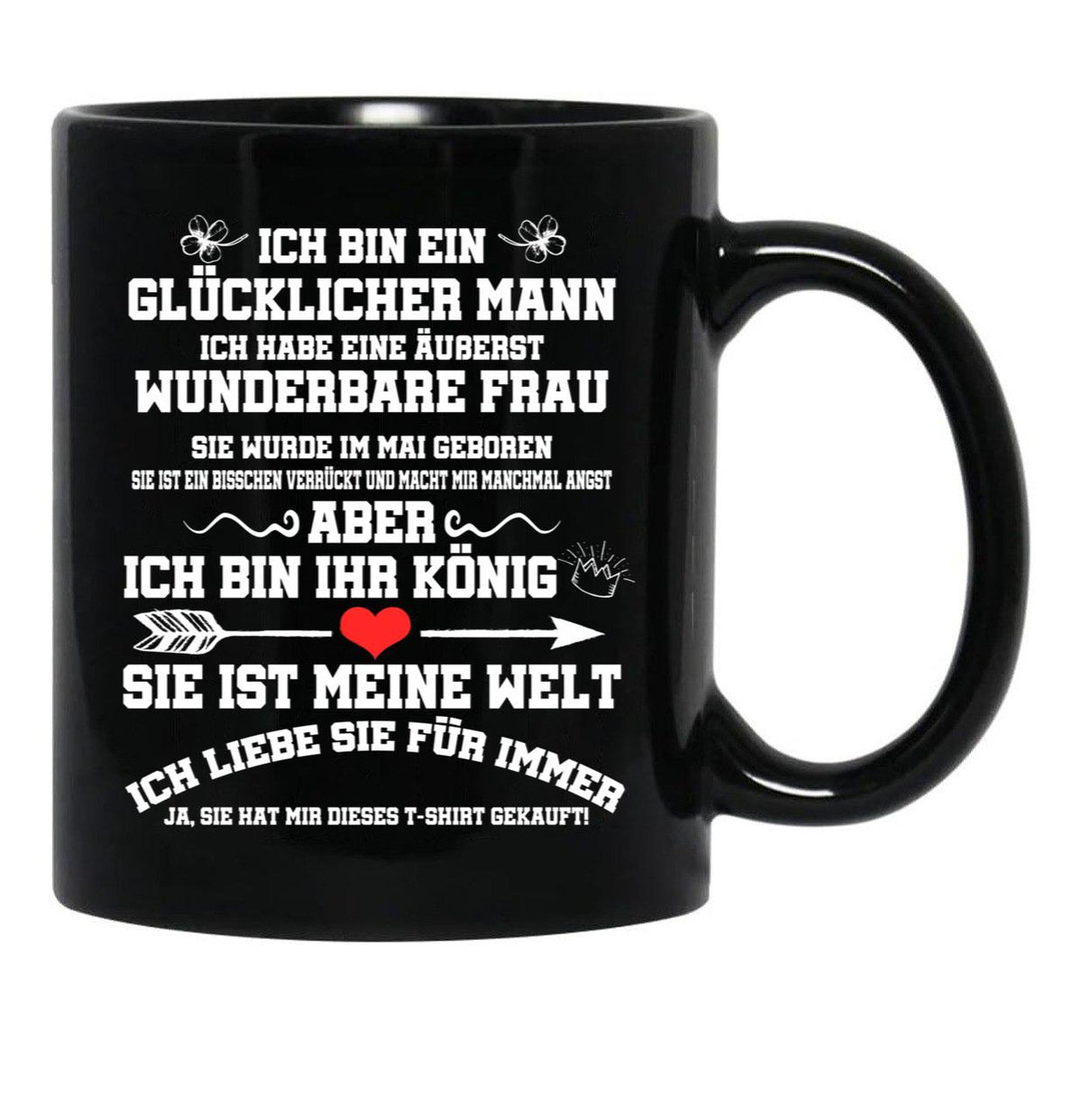 I Have An Extremely Wonderful Wife Gift Black Gift Coffee Mug - Black