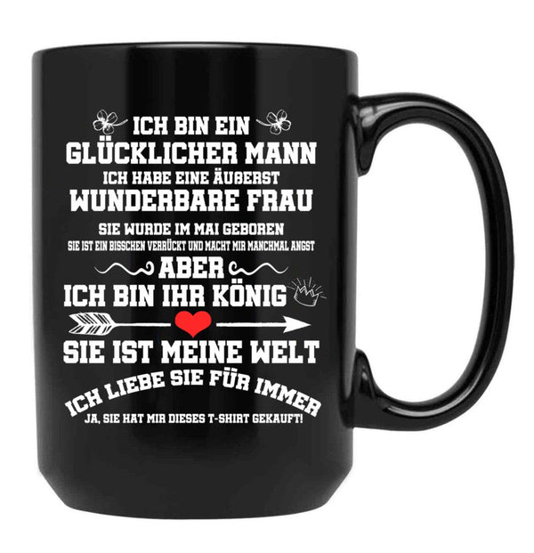 I Have An Extremely Wonderful Wife Gift Black Gift Coffee Mug - Black