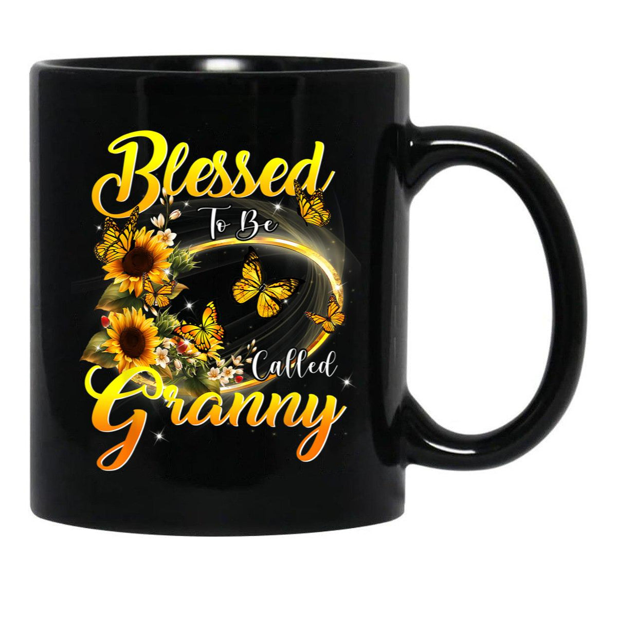 I Have Two Titles Mom And Nana And I Rock Them Mother'S Day Black Coffee Mug - Black