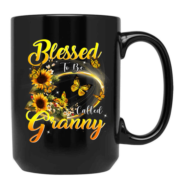 I Have Two Titles Mom And Nana And I Rock Them Mother'S Day Black Coffee Mug - Black