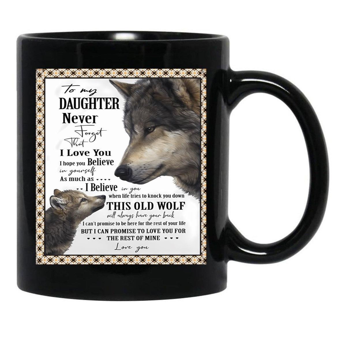 I Hope You Believe In Yourself Black Gift Coffee Mug - Black