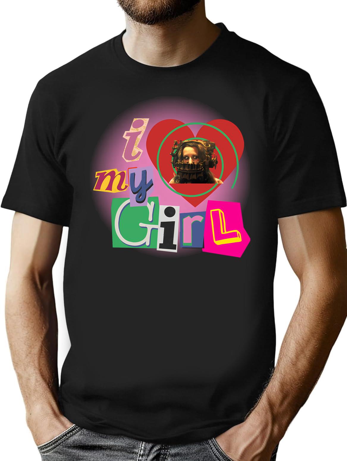 I Love Amanda Saw Design T-Shirt for Men & Women, T-Shirts Graphic Tee - Black